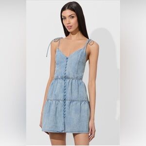 Alice + Olivia Light Blue Denim Dress